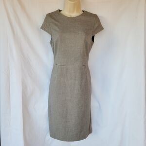 Quiet Luxury Houndstooth Sheath Dress | Tailored Chic | H&M | Small